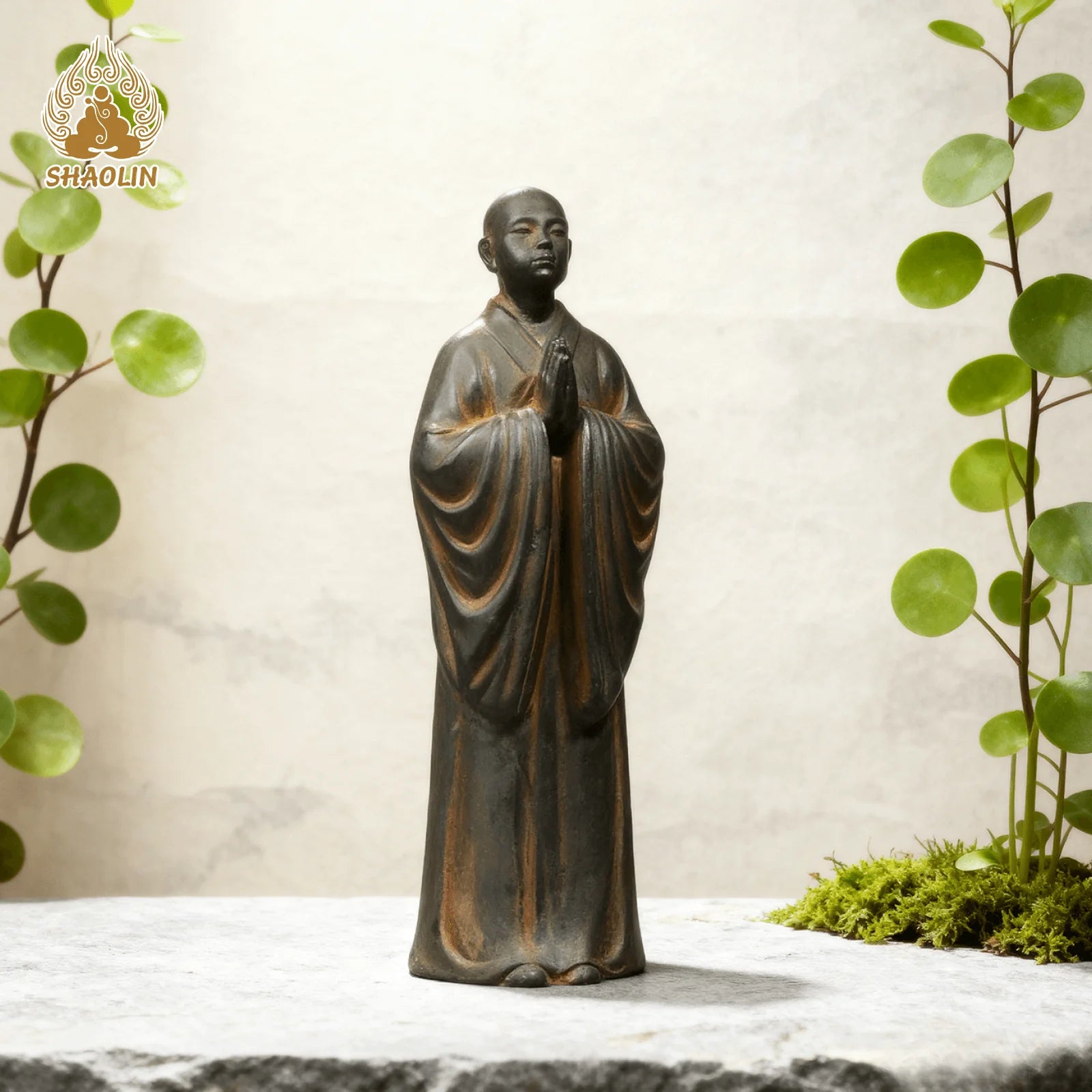 Shaolin Reclaimed Iron Standing Buddha - A Sacred Artifact Reborn
