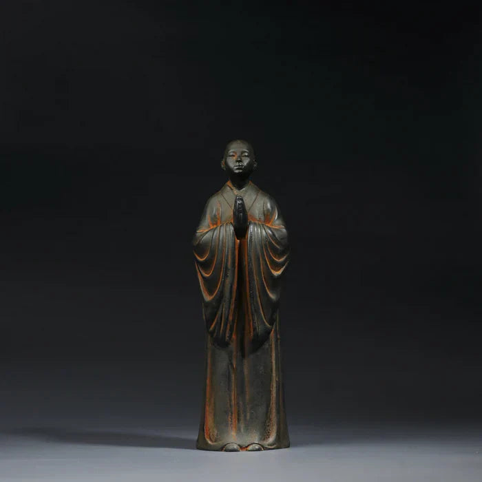 Shaolin Reclaimed Iron Standing Buddha - A Sacred Artifact Reborn