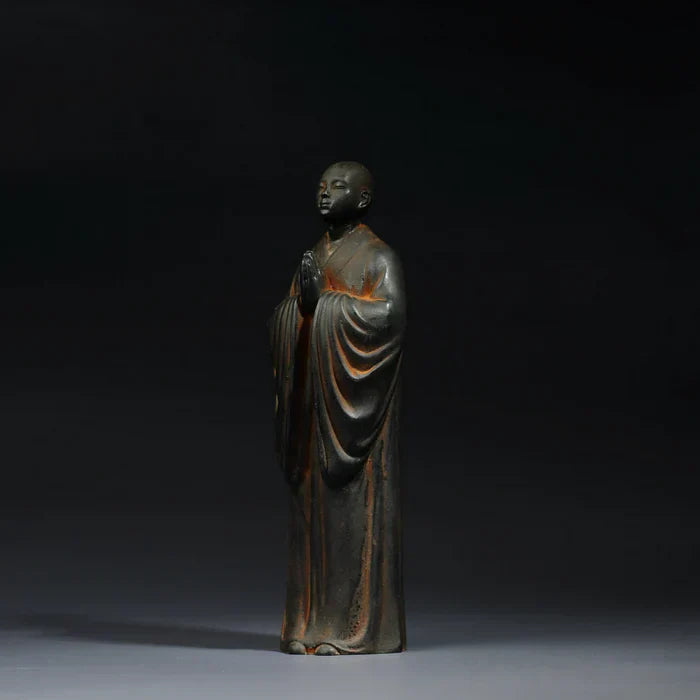 Shaolin Reclaimed Iron Standing Buddha - A Sacred Artifact Reborn