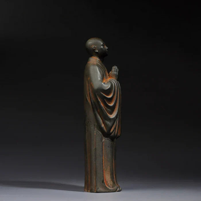 Shaolin Reclaimed Iron Standing Buddha - A Sacred Artifact Reborn