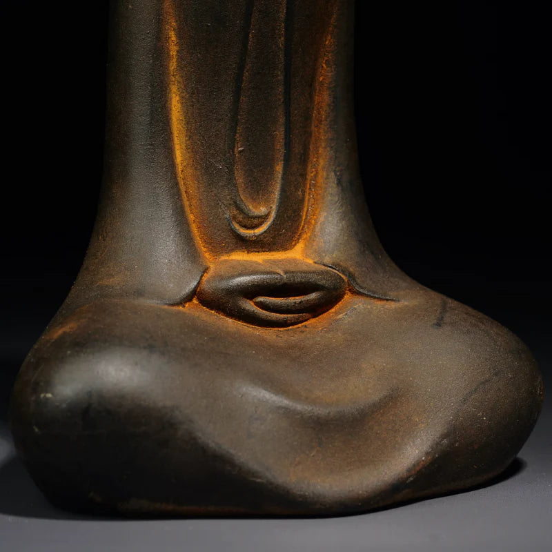 Zen Masterpiece: Handcrafted Shaolin Temple Iron Buddha Statue for Mindful Living