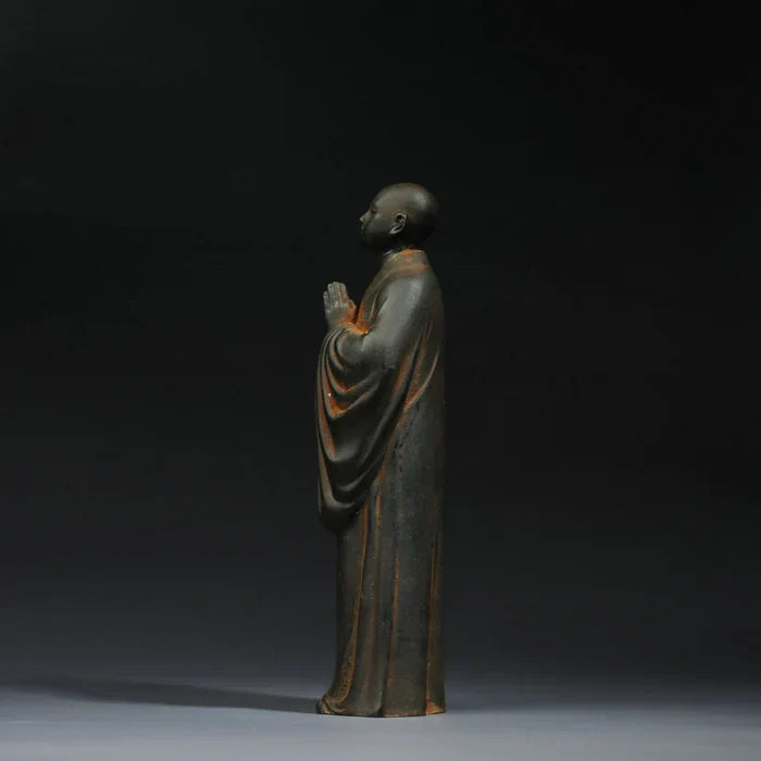 Shaolin Reclaimed Iron Standing Buddha - A Sacred Artifact Reborn