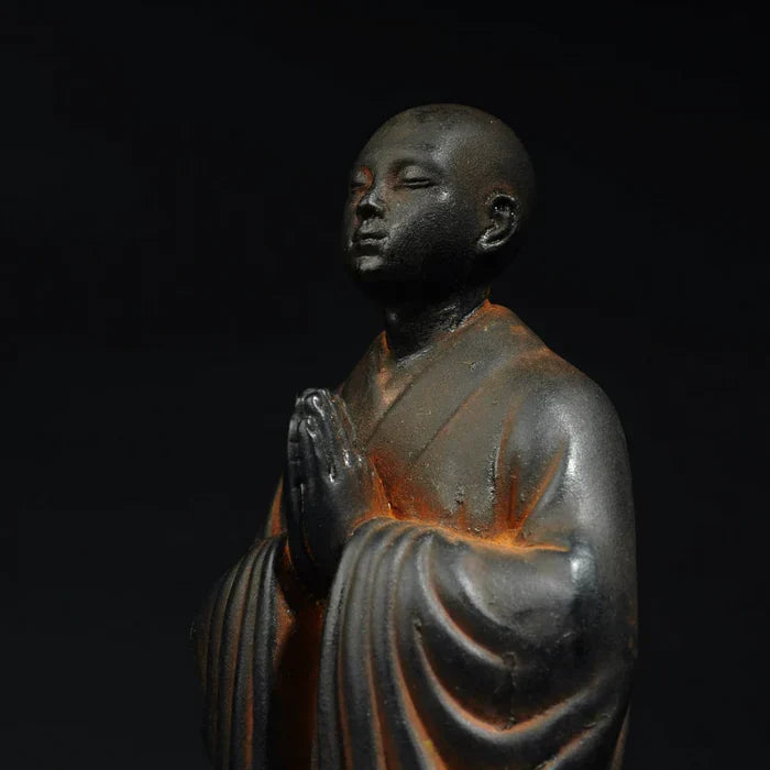 Shaolin Reclaimed Iron Standing Buddha - A Sacred Artifact Reborn