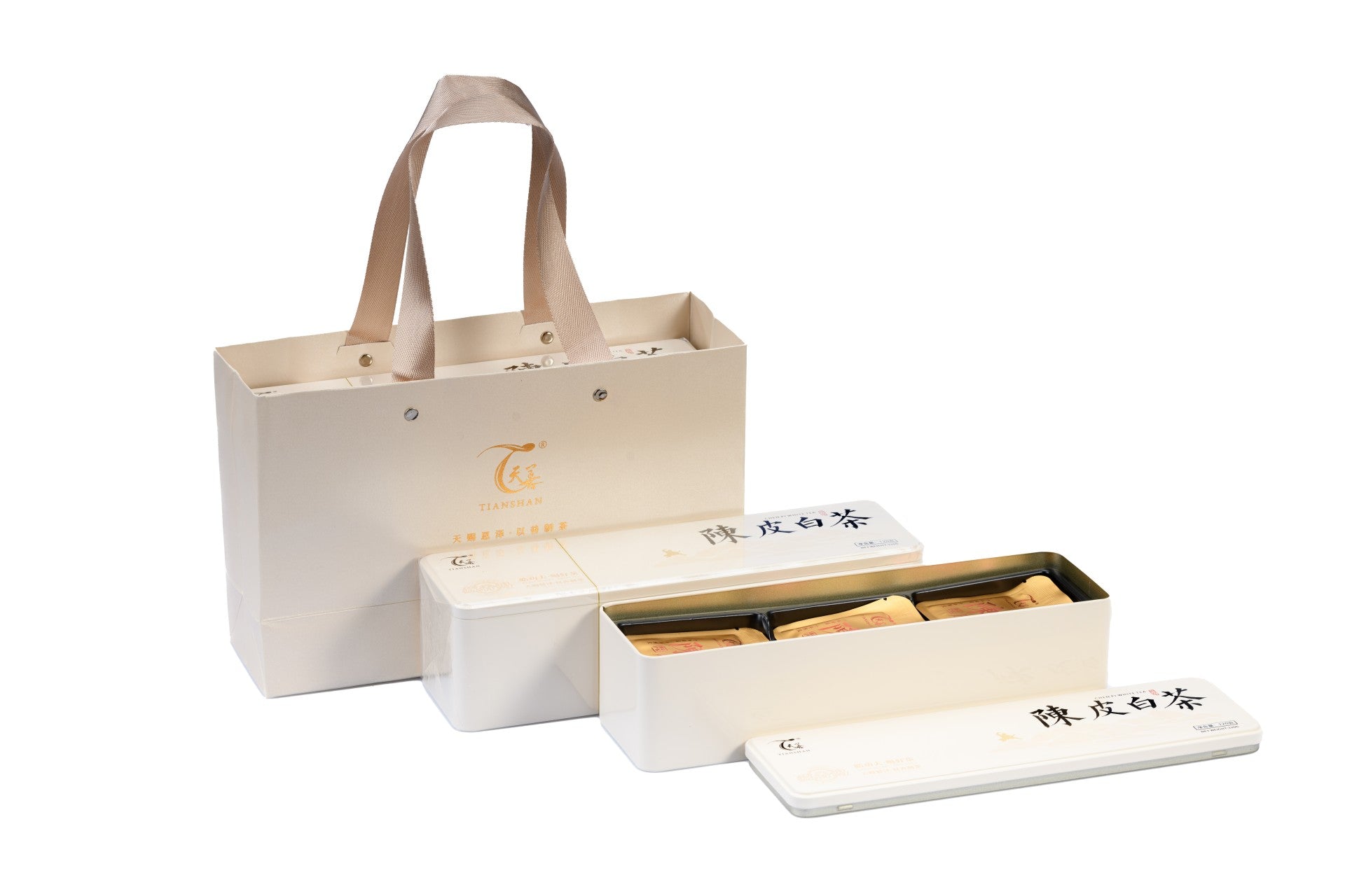 Shaolin Kung Fu Chen Pi White Tea – Master Yanhao’s Blend | 2-Pack Gift Bag Set (Hao Kung Fu, Drink Good Tea)