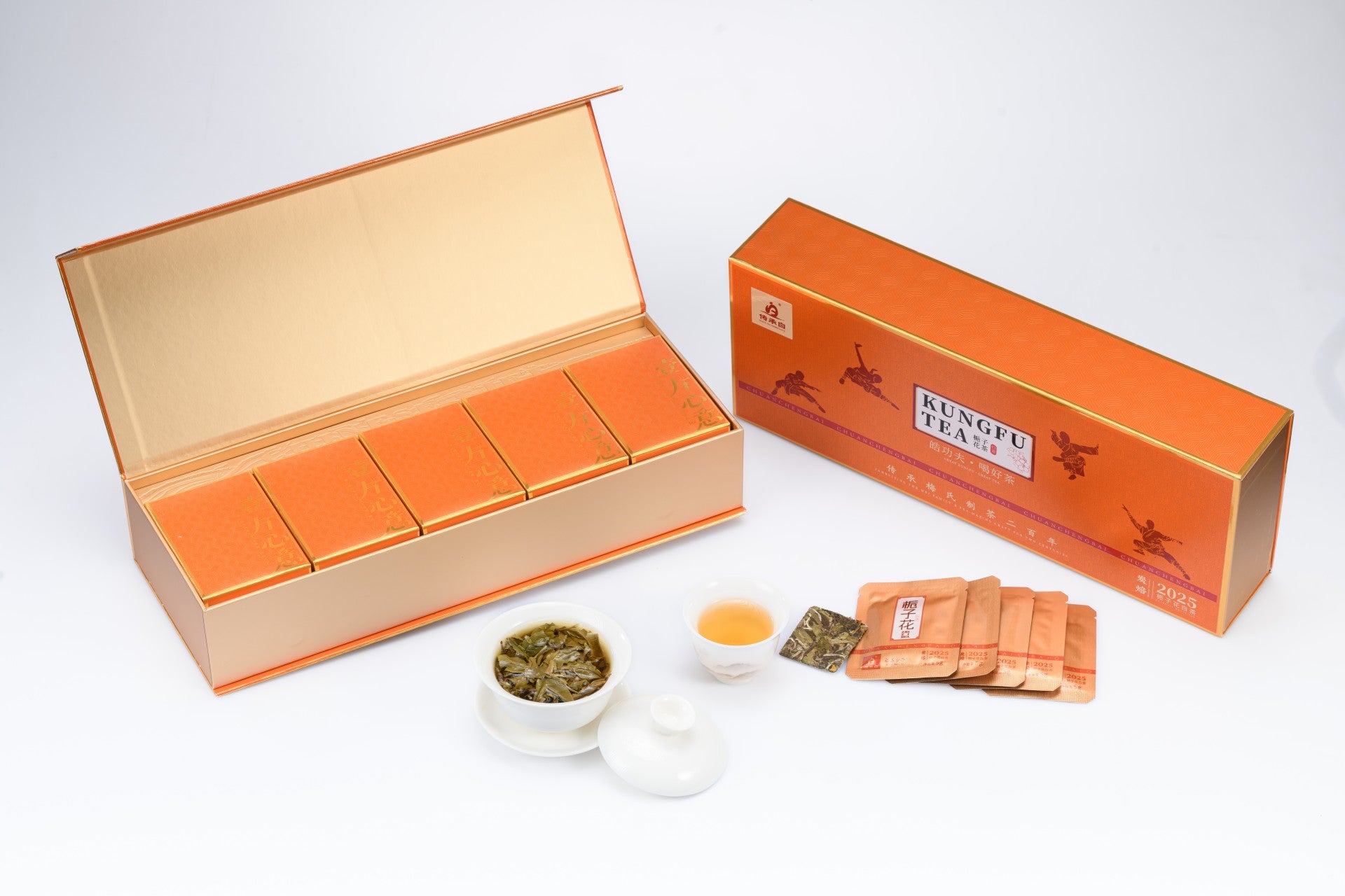 Shaolin Kung Fu Gardenia White Tea (2025 Spring Blend) – Master Yanhao’s Craft | Chuanchengbai Gift Box (Hao Kung Fu, Drink Good Tea)